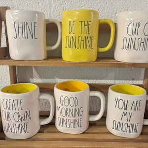 Rae Dunn Sunshine Mug Collection - White and Yellow